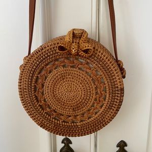 Boho rattan bag